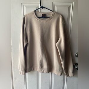 Men's Beige Crewneck Sweater